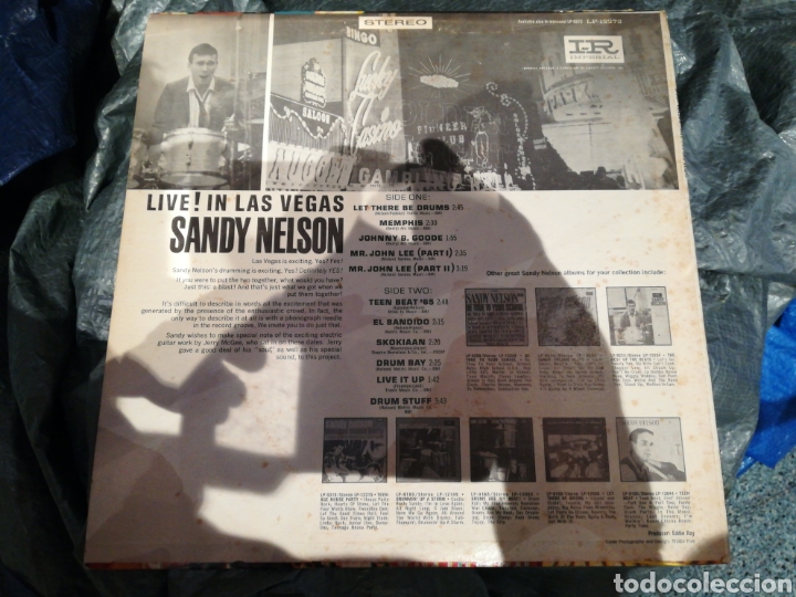 Discos de vinilo: Sandy nelson lp live! In las vegas - Foto 2