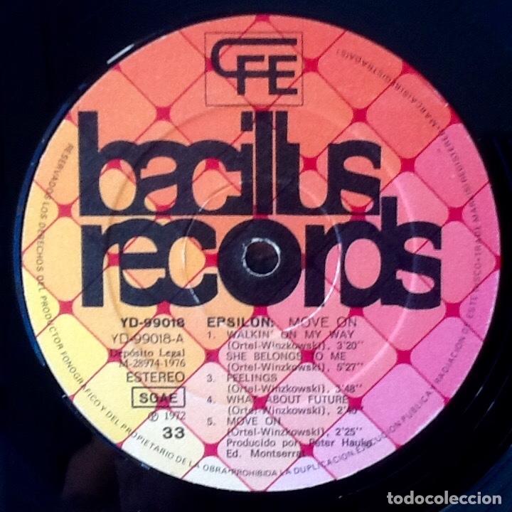Discos de vinilo: EPSILON : MOVE ON [BACILUS - ESP 1976] LP - Foto 3