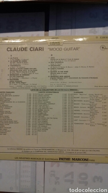 Discos de vinilo: Claude Ciari. Mood Guitar - Foto 2