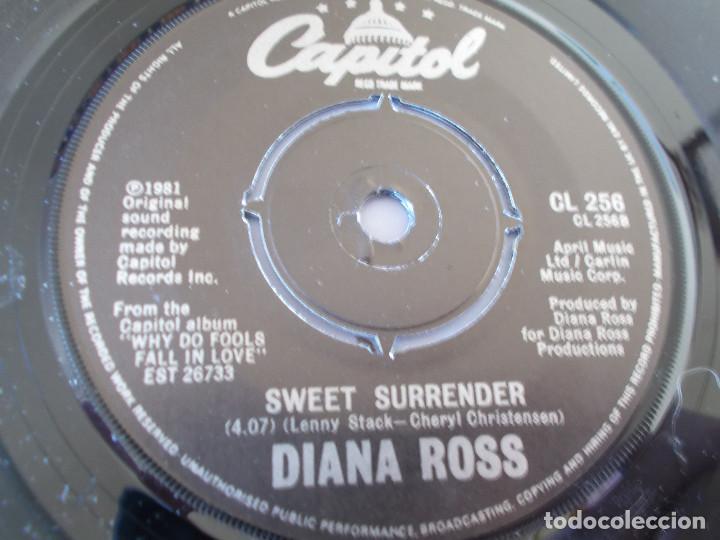 Discos de vinilo: DIANA ROSS. IT&acute;S NEVER TOOLATE. SWEET SURRENDER. - Foto 2