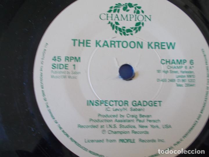 Discos de vinilo: THE KARTOON KREW. INSPECTOR GADGET. - Foto 3