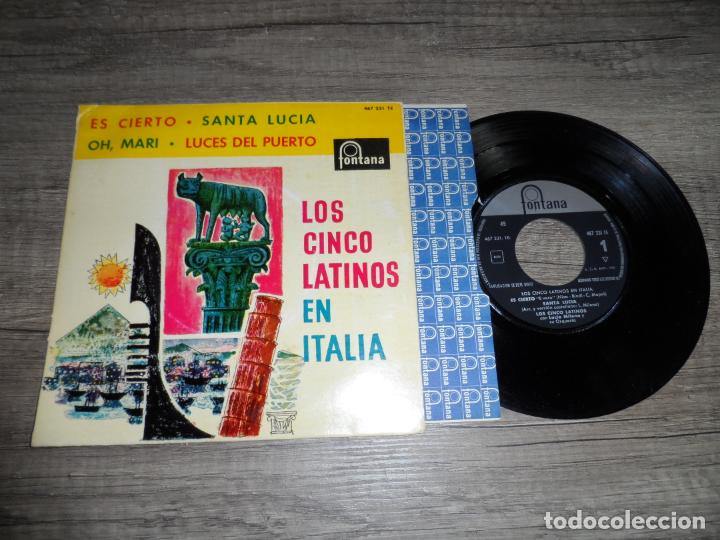 Discos de vinilo: LOS CINCO LATINOS EN ITALIA - ES CIERTO +3 - Foto 1