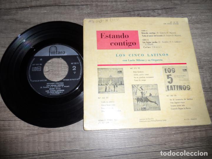 Discos de vinilo: LOS CINCO LATINOS - ESTANDO CONTIGO +3 - Foto 2