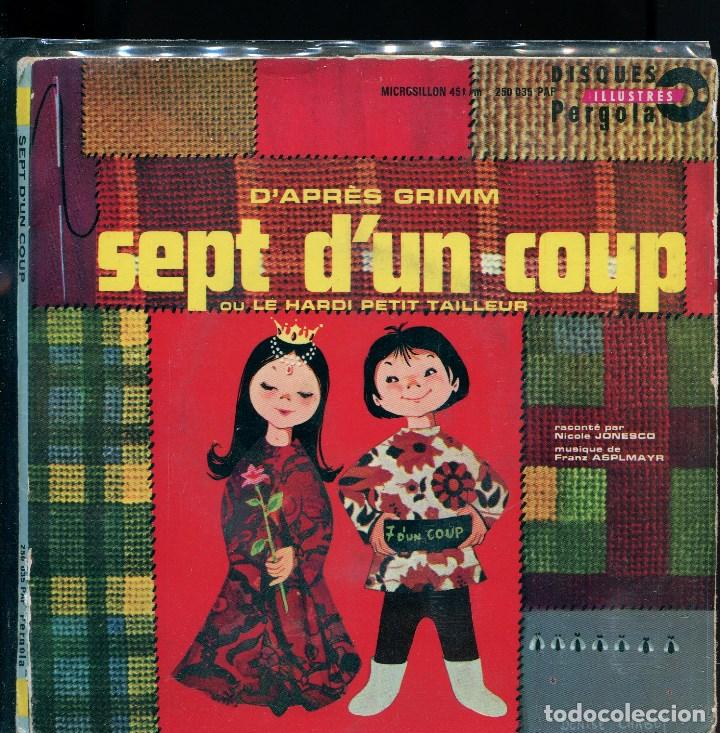 Discos de vinilo: sept dun coup, Grimm. en franc&eacute;s. pergola ep - Foto 1
