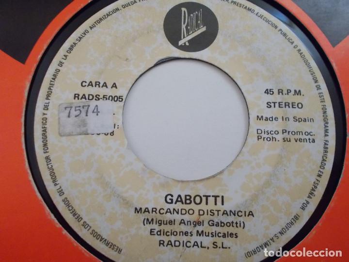 Discos de vinilo: GABOTTI, MARCANDO DISTANCIA. - Foto 2