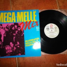 Discos de vinilo: GRANDMASTER MELLE MEL AND THE FURIOUS FIVE THE MEGA-MELLE MIX MAXI SINGLE VINILO PROMO ESPAÑA 1985. Lote 134307350