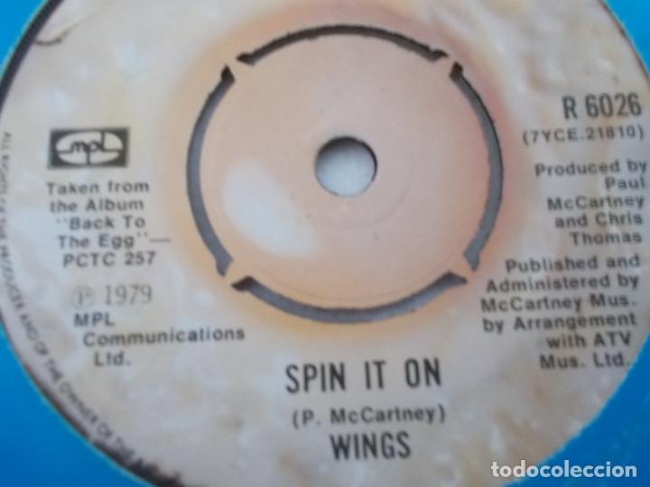 Discos de vinilo: WINGS. OLOD SIAM SIR. SPIN IT ON - Foto 3