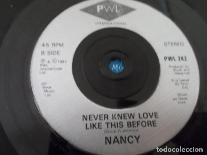 Discos de vinilo: NANCY. HIGHER AND HIGHER. LIKE THIS BEFORE. - Foto 3