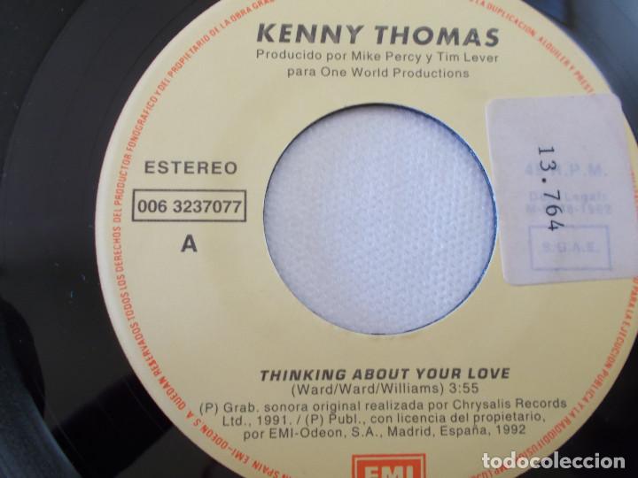 Discos de vinilo: KENNY THOMAS. THINKING ABOUT YOUR LOVE. - Foto 3