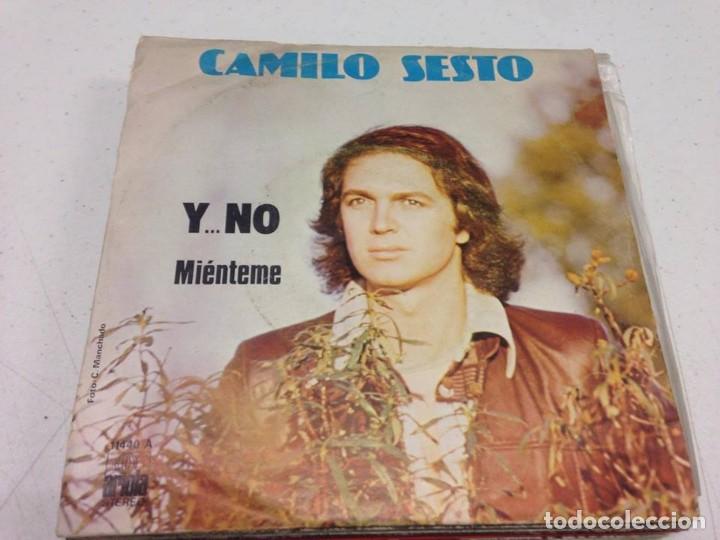 Discos de vinilo: Camilo Sesto - Y... No / Mi&eacute;nteme (7-- Single) - Foto 1