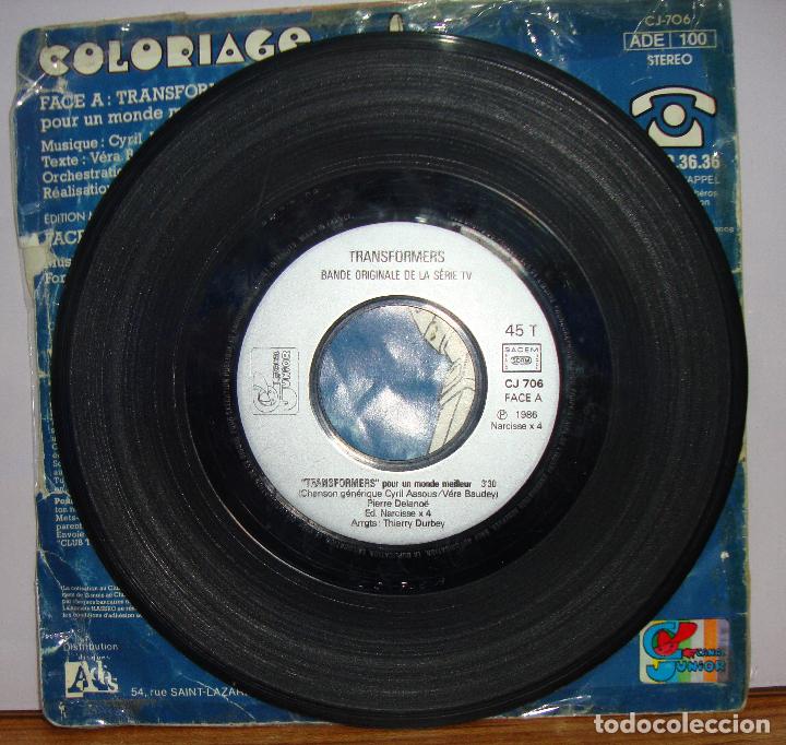 Discos de vinilo: DIFICIL SINGLE TRANS FORMERS TRANSFORMERS - Foto 3