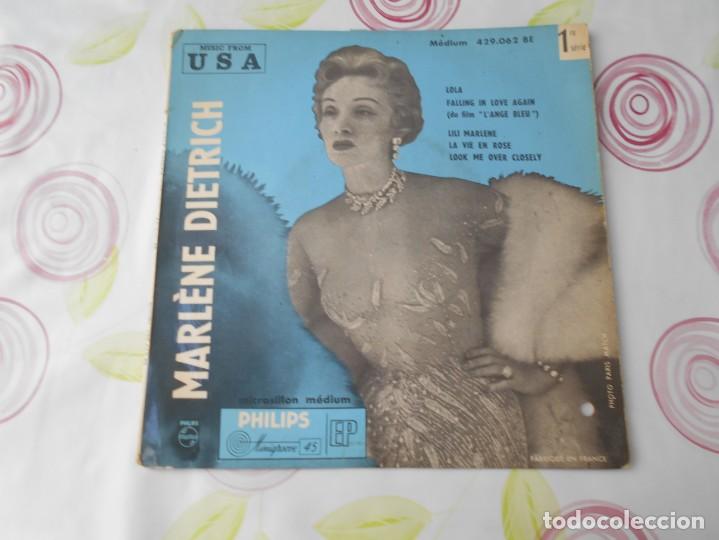 Discos de vinilo: vinilo single de   marlene  dietrich - Foto 1