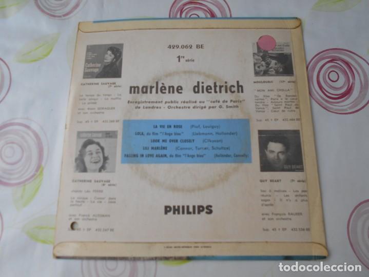 Discos de vinilo: vinilo single de   marlene  dietrich - Foto 2