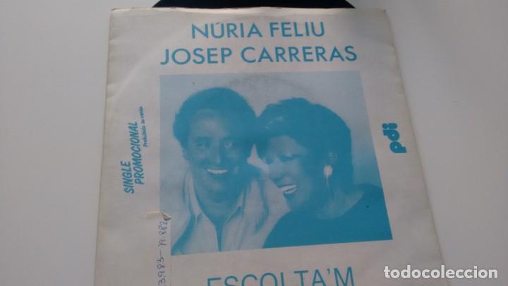 Discos de vinilo: SINGLE (VINILO)-PROMOCION- DE  NURIA FELIU Y JOSEP CARRERAS A&Ntilde;OS 80