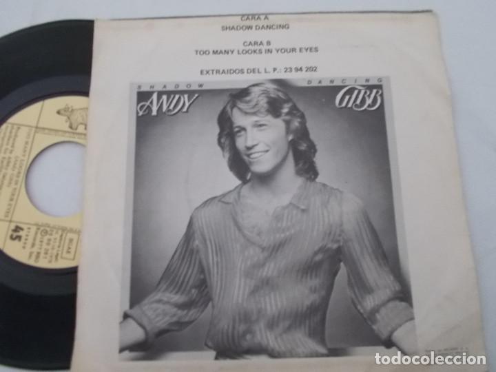 Discos de vinilo: ANDY GIBB, SHADOW DANCING. - Foto 2