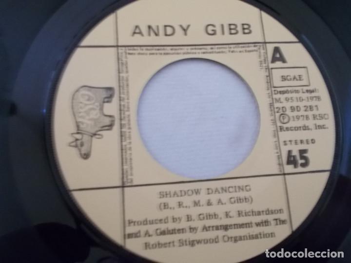 Discos de vinilo: ANDY GIBB, SHADOW DANCING. - Foto 3