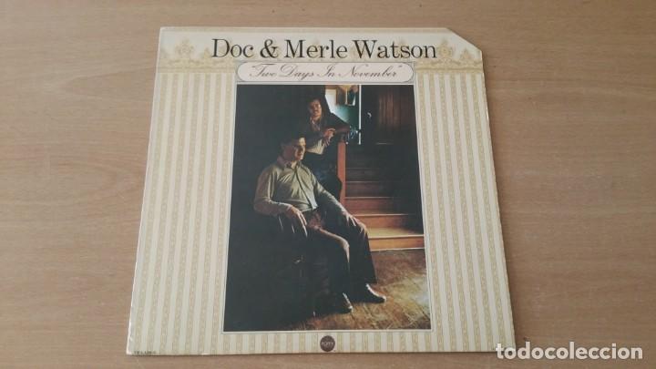 Discos de vinilo: LP DOC AND MERLE WATSON TWO DAYS IN NOVEMBER a&ntilde;o 1974 USA