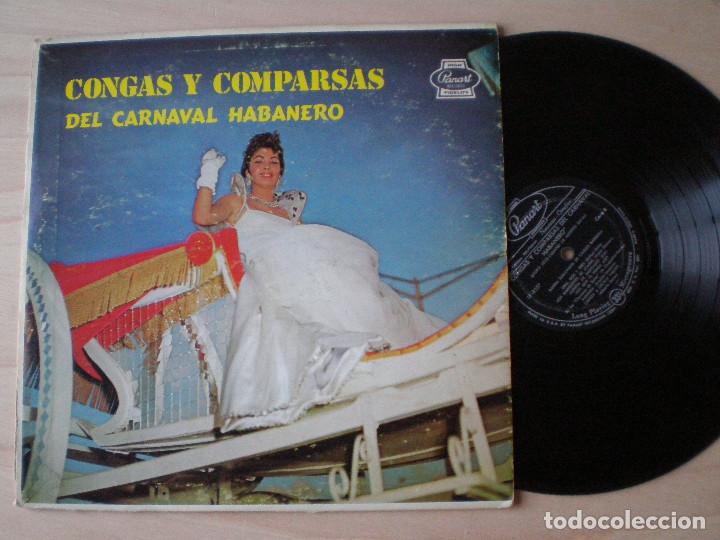 Dischi in vinile: BANDA CUBAVANA Y GRUPO AFRO CUBANO - Congas Y Comparsas Del Carnaval Habanero - LP USA PANART 1959