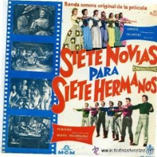 Discos de vinilo: ADOLPH DEUTSCH - SIETE NOVIAS PARA SIETE HERMANOS - SINGLE HISPAVOX 1960
