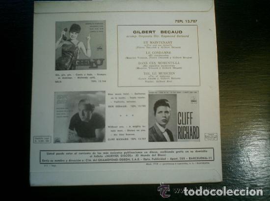Discos de vinilo: GILBERT BECAUD SINGLE VINILO - Foto 2