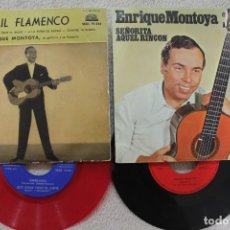 Discos de vinilo: LOTE 2 SINGLES EP ENRIQUE MONTOYA VINILOS MADE IN SPAIN 1971-1959 ( VINILO ROJO )