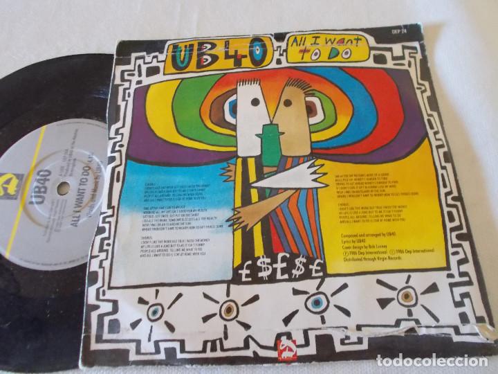 Discos de vinilo: UB40. ALL I WANT TO DO. - Foto 2