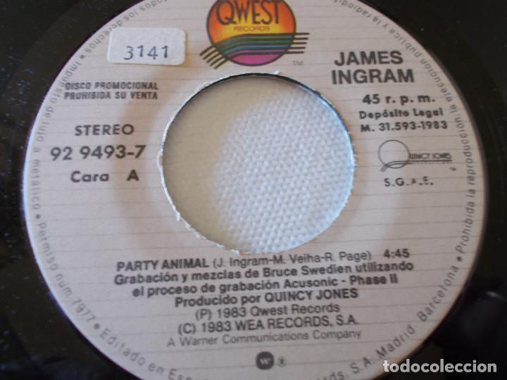 Discos de vinilo: JAMES INGRAM, PARTY ANIMAL. - Foto 3