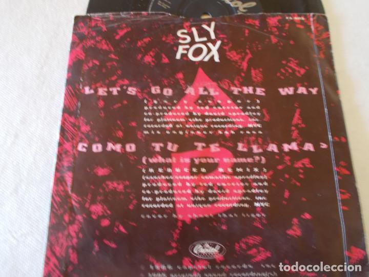 Discos de vinilo: SLY FOX. LET&acute;S GO ALL THE WAY.   SINGLE - Foto 2