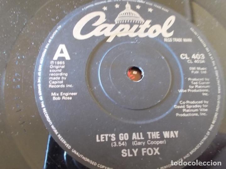Discos de vinilo: SLY FOX. LET&acute;S GO ALL THE WAY.   SINGLE - Foto 3