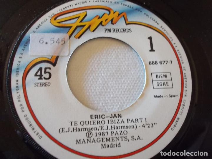 Discos de vinilo: ERIC JAN. TE QUIERO IBIZA. - Foto 3