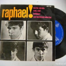 Discos de vinilo: DISCO DE VINILO SINGLES DE RAPHAEL LA CANCION MI VIDA. Lote 134939998