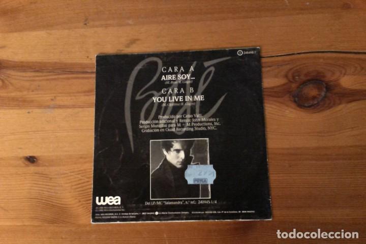 Discos de vinilo: Single Aire soy, Miguel Bos&eacute; - Foto 2