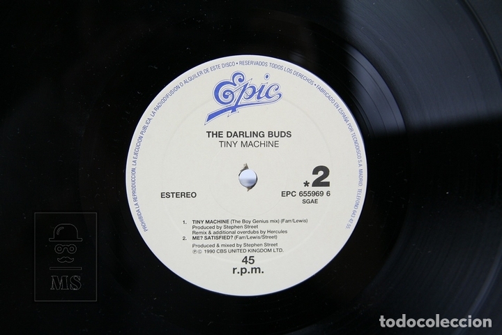 Discos de vinilo: Disco Maxi Single De Vinilo - The Darling Buds, Tiny Machine - Epic - A&ntilde;o 1990 - Foto 2