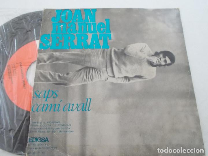 Discos de vinilo: JOAN MANUEL SERRAT. SAPS, CAMI AVALL. - Foto 2