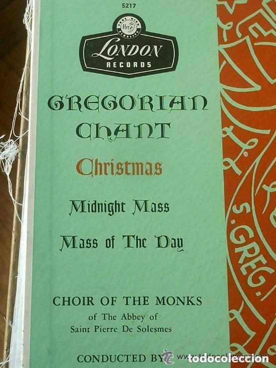 Discos de vinilo: GREGORIAN CHANT CHRISMAS LP VINILO - Foto 1