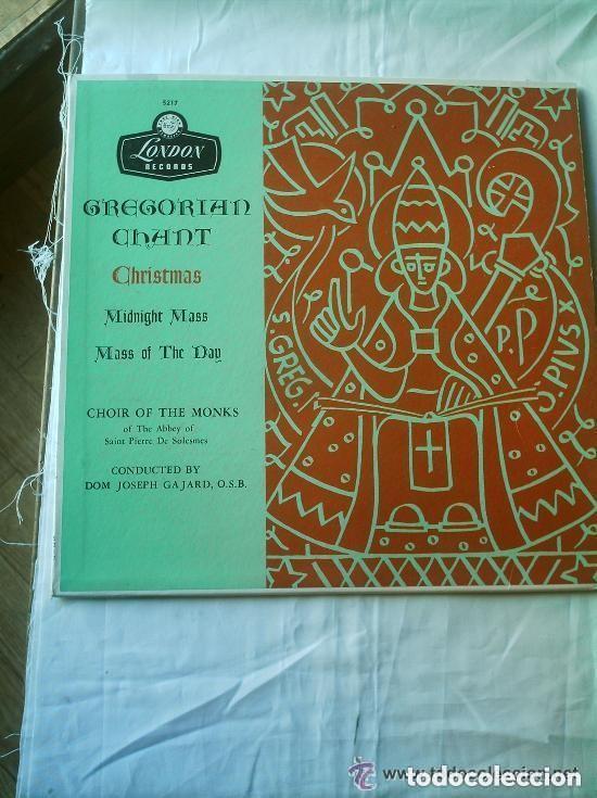 Discos de vinilo: GREGORIAN CHANT CHRISMAS LP VINILO - Foto 3
