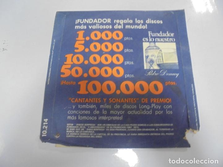 Discos de vinilo: SINGLE. DISCO SORPRESA FUNDADOR 1971. EXITOS - Foto 2