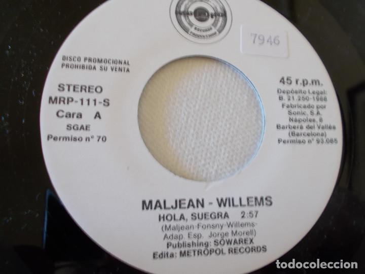 Discos de vinilo: MALJEAN WILLEMS. HOLA SUEGRA, CONGO - Foto 3