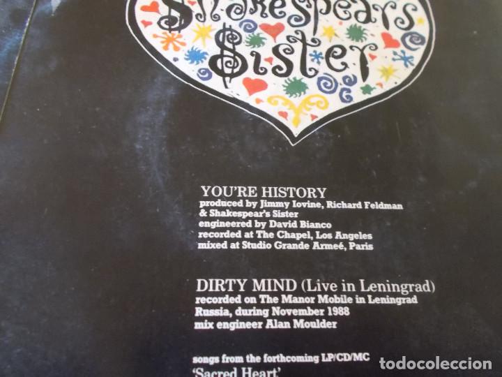 Discos de vinilo: SHAKESPEAR&acute;S SISTER. YOU&acute;RE HISTORY - Foto 2