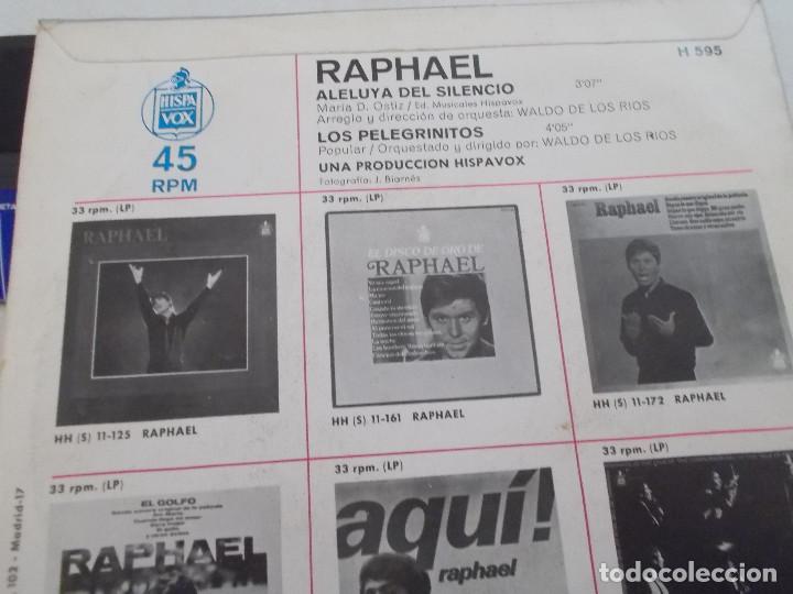 Discos de vinilo: RAPHAEL, ALELUYA DEL SILENCIO, LOS PELEGRINITOS - Foto 2