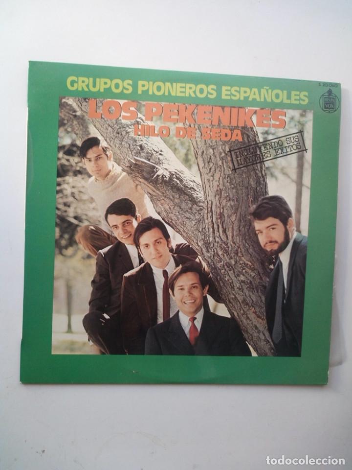 Discos de vinilo: LOS PEKENIKES - HILO DE SEDA LP 1978 - Foto 1
