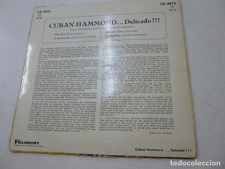 Discos de vinilo: KLAUS WUNDERLICH -TICO TICO + 3 -EP - N. - Foto 2