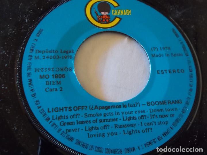 Discos de vinilo: BOOMERANG. LIGHTS OFF. - Foto 3