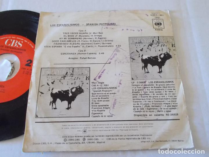 Discos de vinilo: LOS ESPA&Ntilde;OLISIMOS. SPANISH POTPOURRI - Foto 2