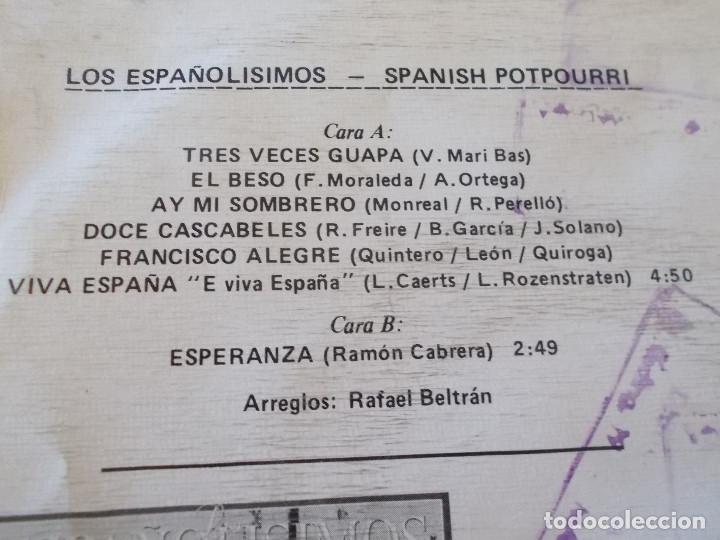 Discos de vinilo: LOS ESPA&Ntilde;OLISIMOS. SPANISH POTPOURRI - Foto 3