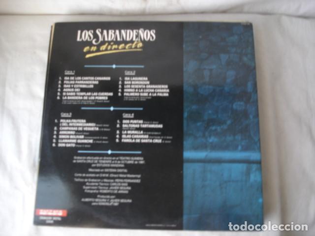 Discos de vinilo: Los Sabande&ntilde;os  En Directo - Foto 3