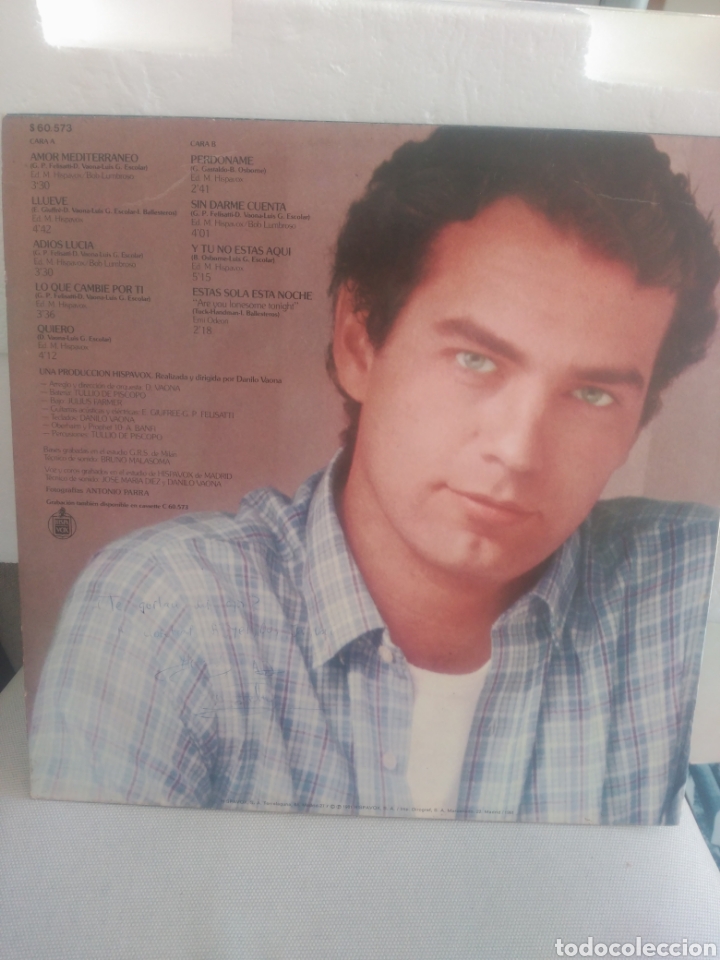 Discos de vinilo: Amor Mediterr&aacute;neo Bert&iacute;n Osborne - Foto 3