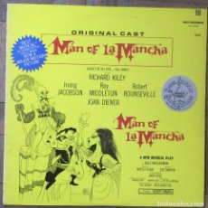 Discos de vinilo: MAN OF LA MANCHA. THE ORIGINAL CAST RECORDING. MCA RECORDS 37197. USA, 1973.