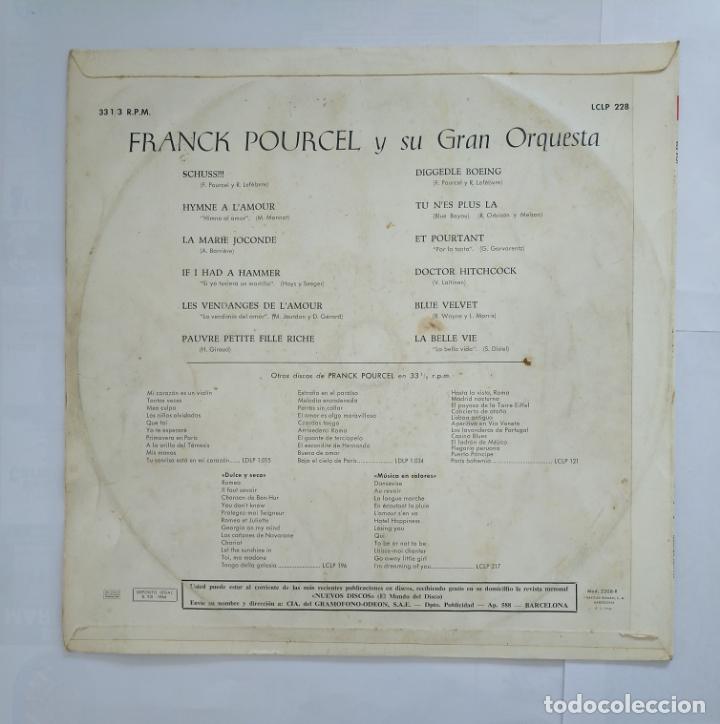 Discos de vinilo: FRANCK POURCEL Y SU GRAN ORQUESTA EN DIRECTO. TDKDA36 - Foto 2