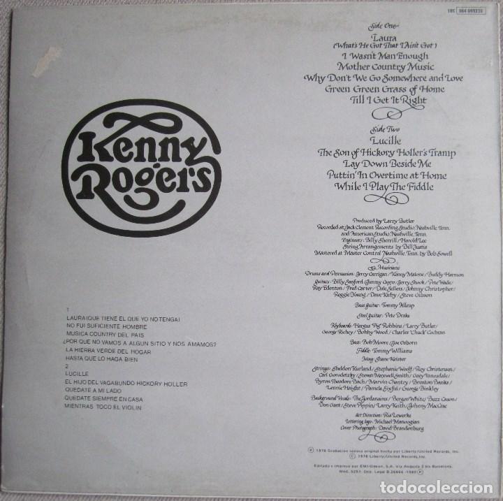 Discos de vinilo: KENNY ROGERS: LUCILLE - Foto 2